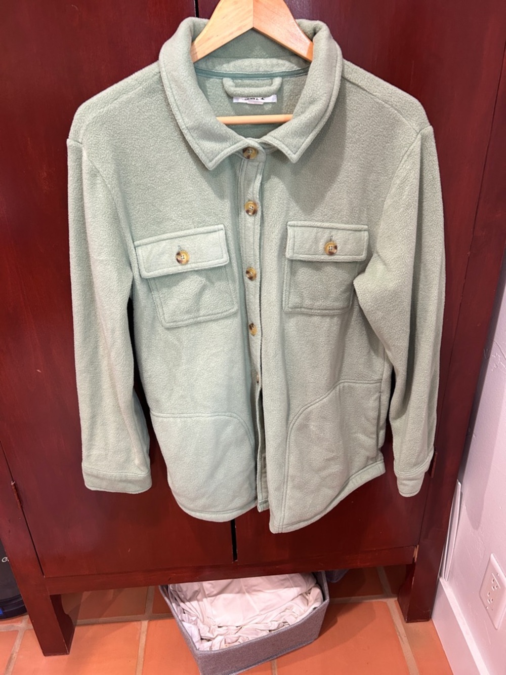 O'Neill Sage Green Teddy Fleece Jacket